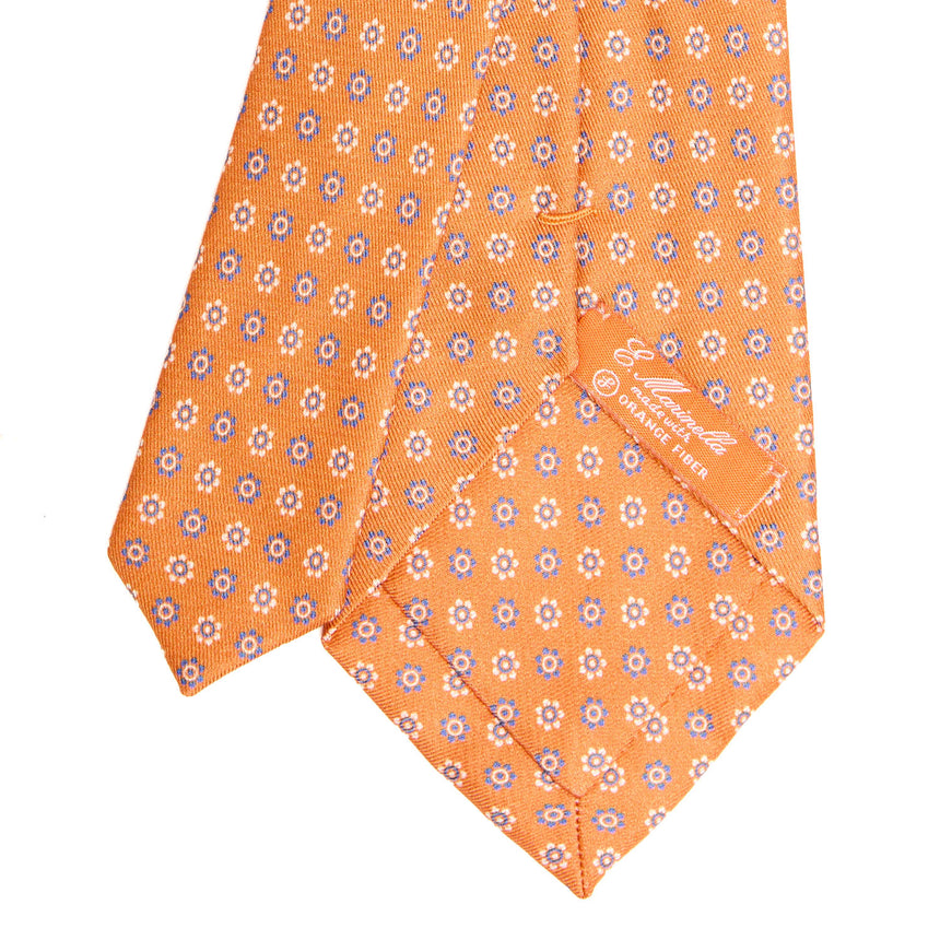 CRAVATTA IN SETA E ORANGE FIBER ARANCIONE