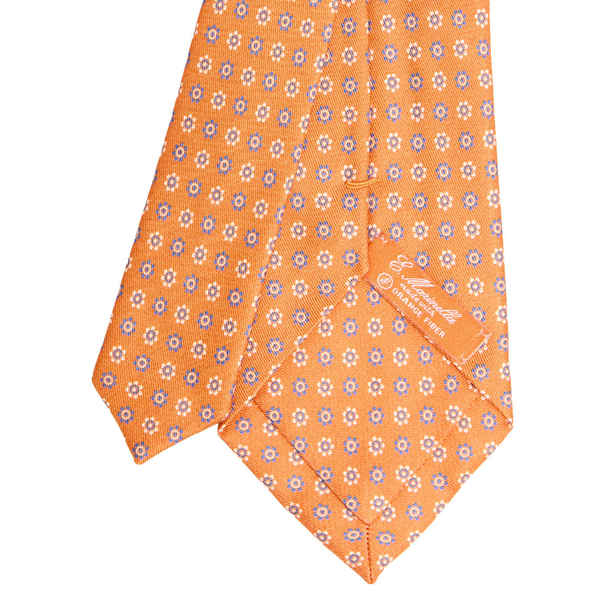 ORANGE SILK AND ORANGE FIBER TIE