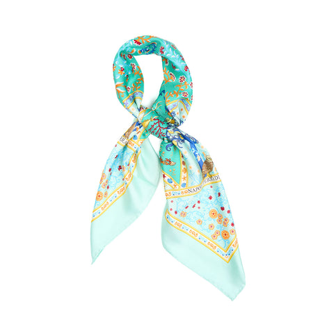 LIGHT GREEN SILK SCARF 90