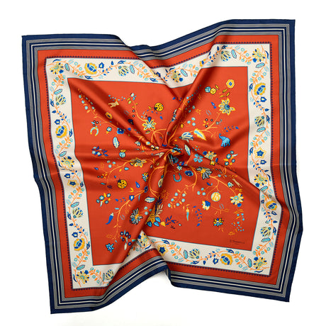 FOULARD IN SETA 90 ARANCIONE