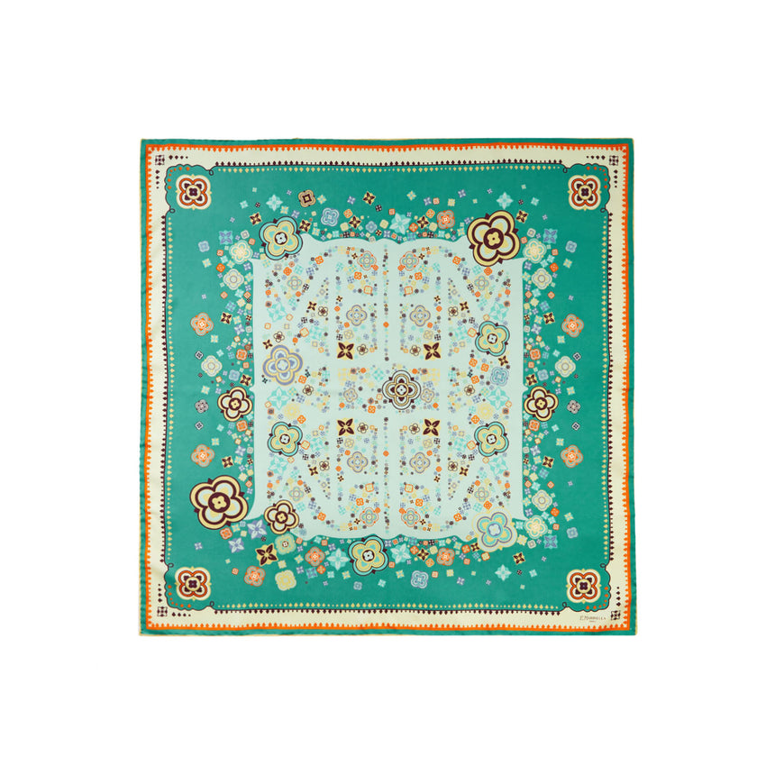 FOULARD IN SETA 90 VERDE