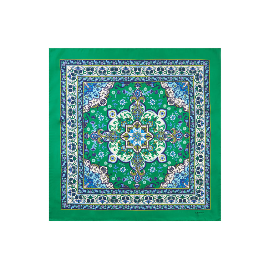 FOULARD IN SETA 90 VERDE