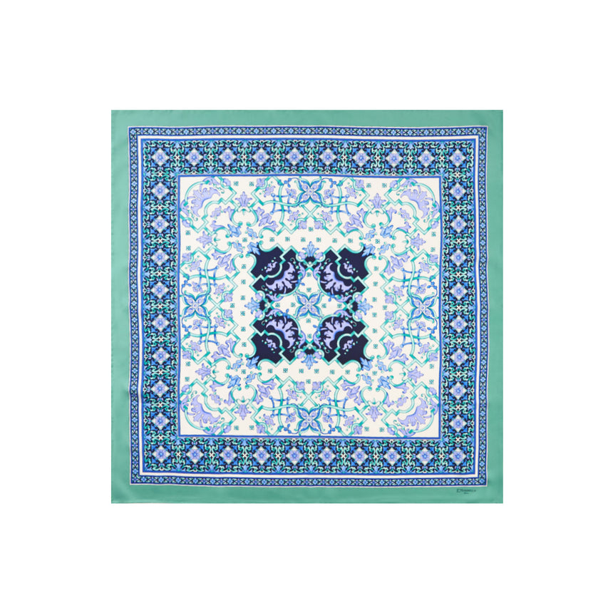 FOULARD IN SETA 90 VERDE CHIARO