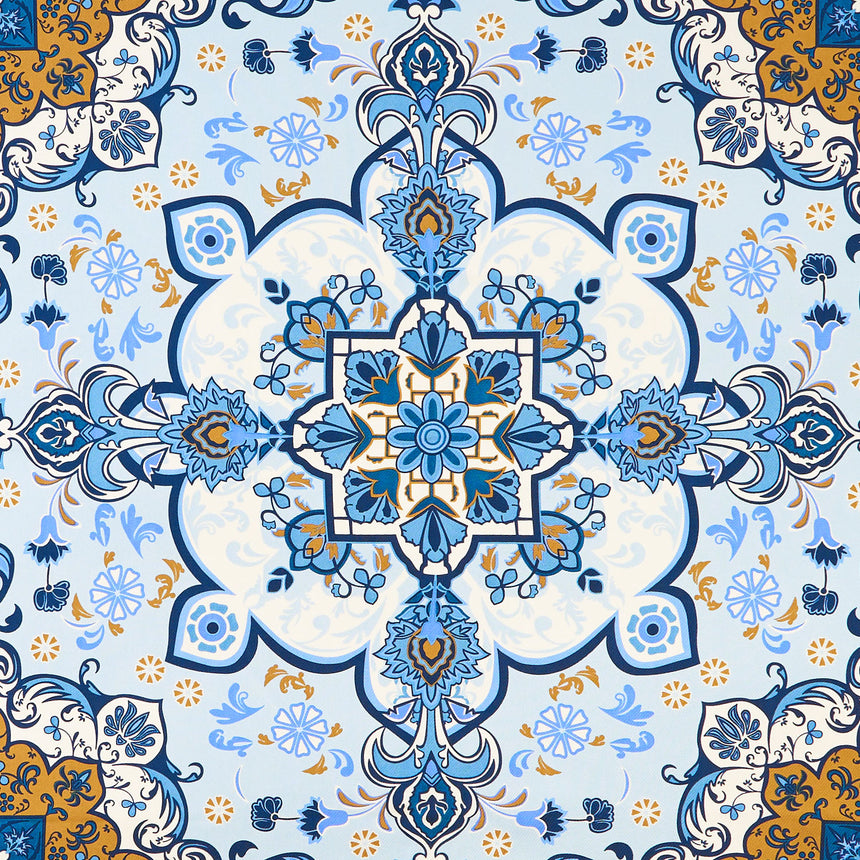 LIGHT BLUE SILK SCARF 90