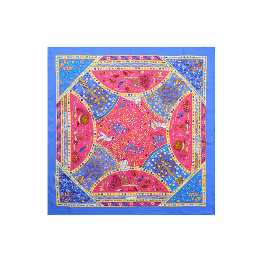 BLUETTE PRINTED SILK SCARF 90