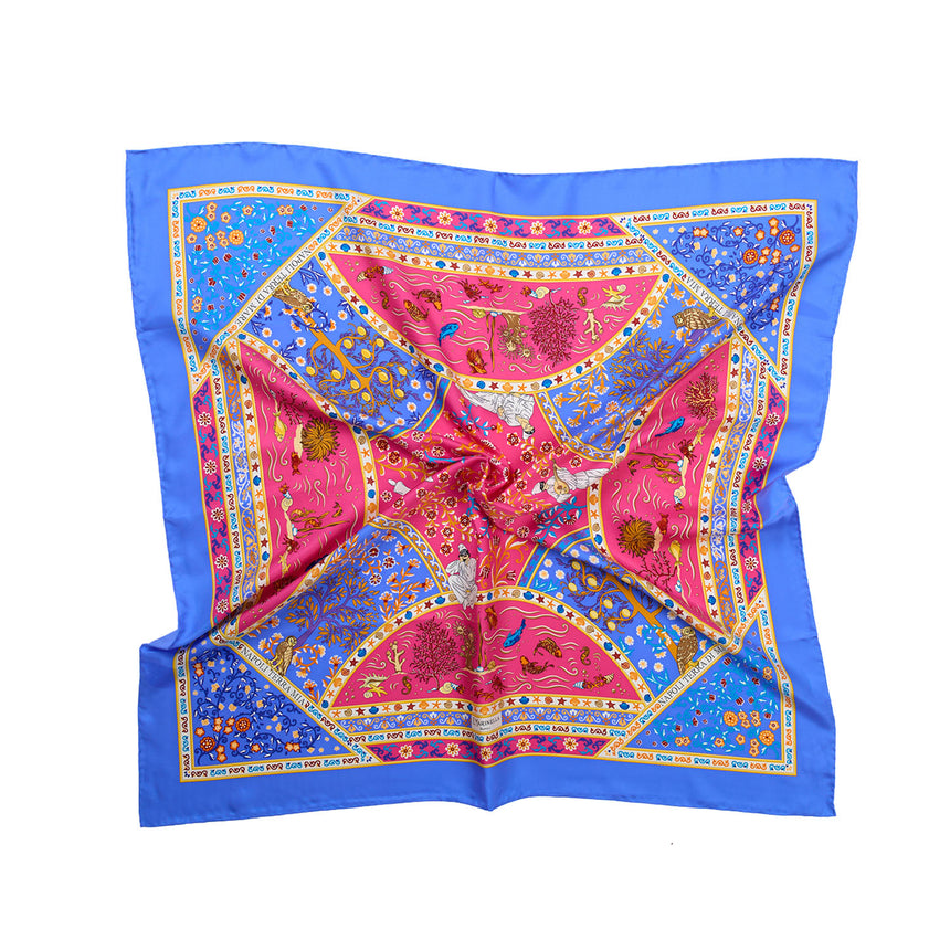 BLUETTE PRINTED SILK SCARF 90