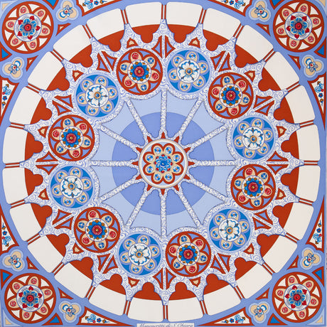 FOULARD IN SETA STAMPATA 90 ARANCIONE