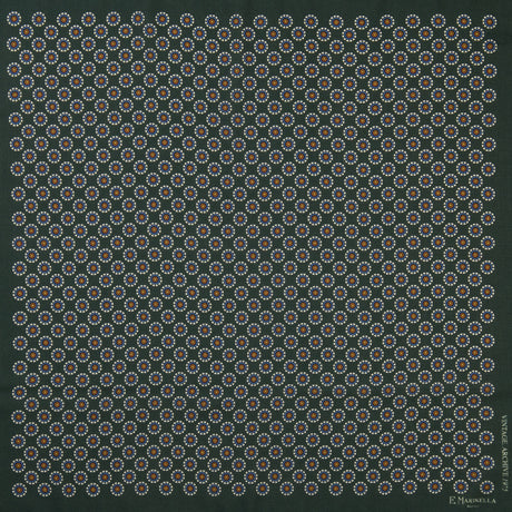 DARK GREEN WOOL, CASHMERE AND SILK SCARF 65