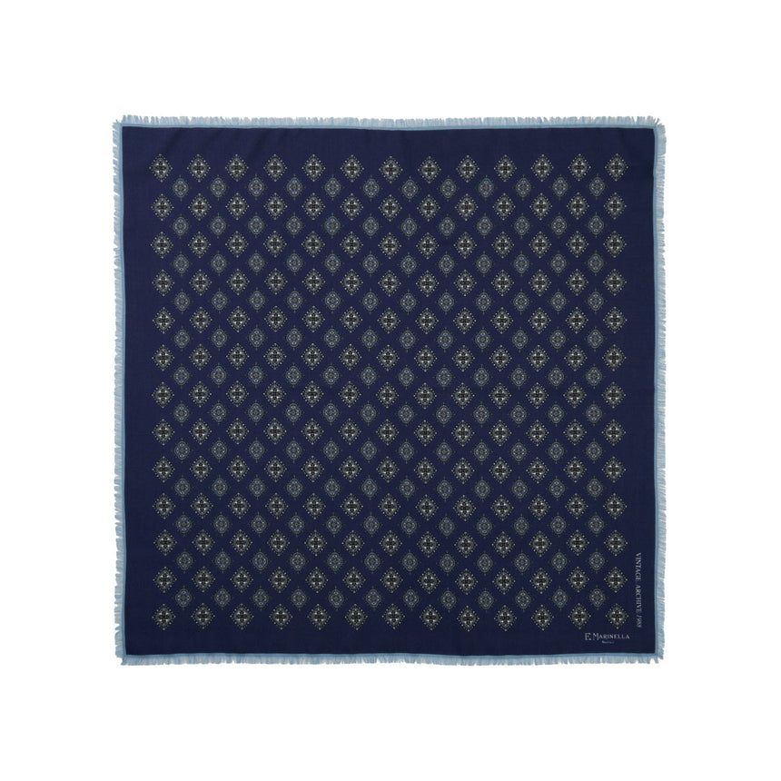 FOULARD IN LANA, CASHMERE E SETA 65 MARRONE SCURO