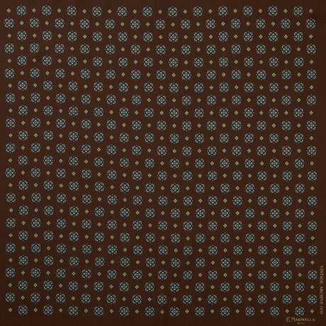 DARK BROWN WOOL, CASHMERE AND SILK SCARF 65