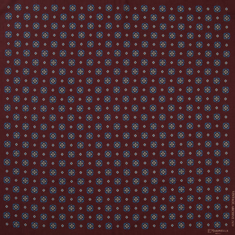 BURGUNDY WOOL, CASHMERE AND SILK SCARF 65