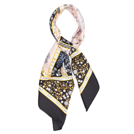 BLACK SILK SCARF