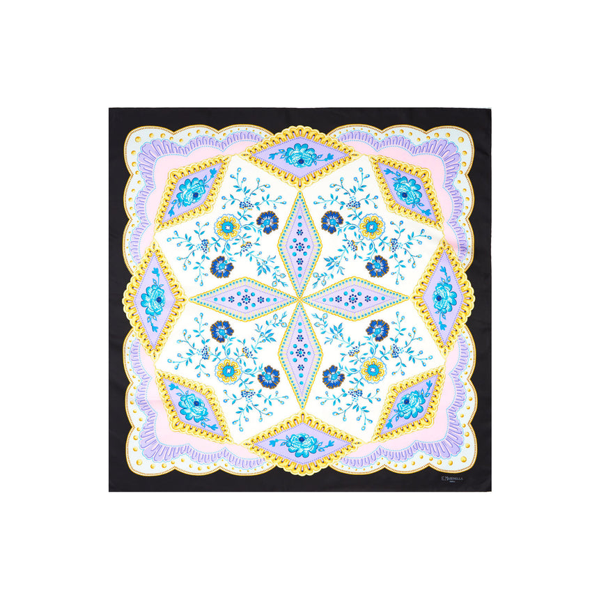 FOULARD IN SETA 90 NERO