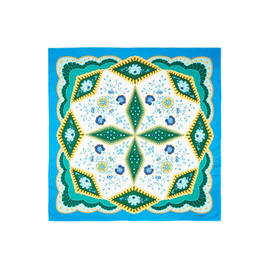 FOULARD IN SETA 90 BLUETTE
