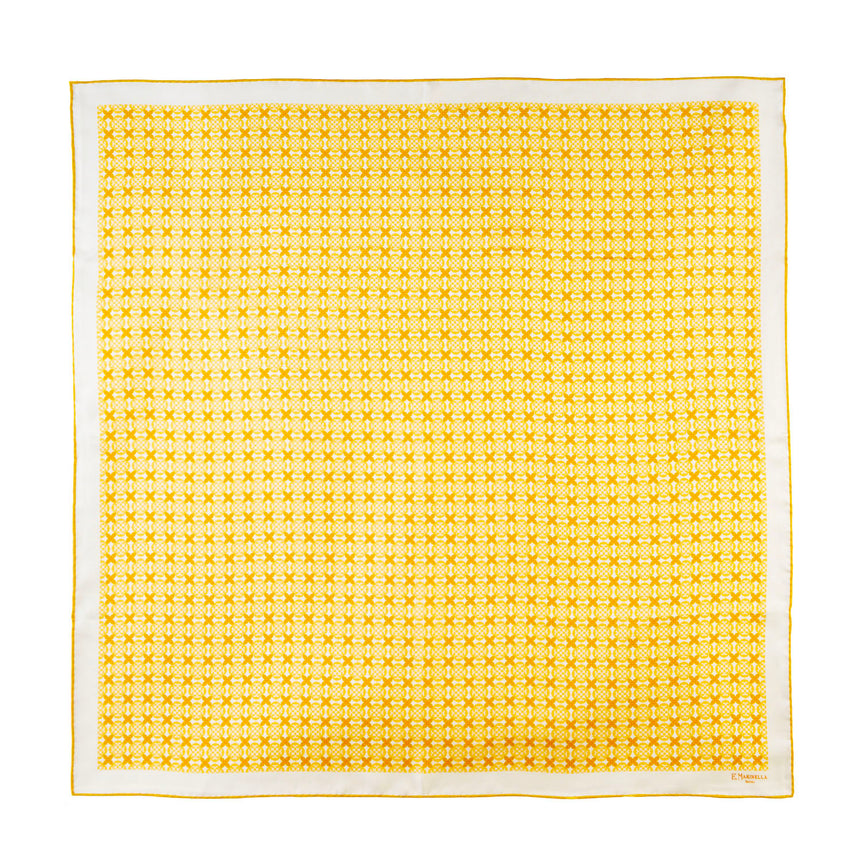 YELLOW SILK SCARF 90