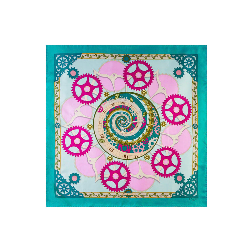 FOULARD IN SETA 90 VERDE
