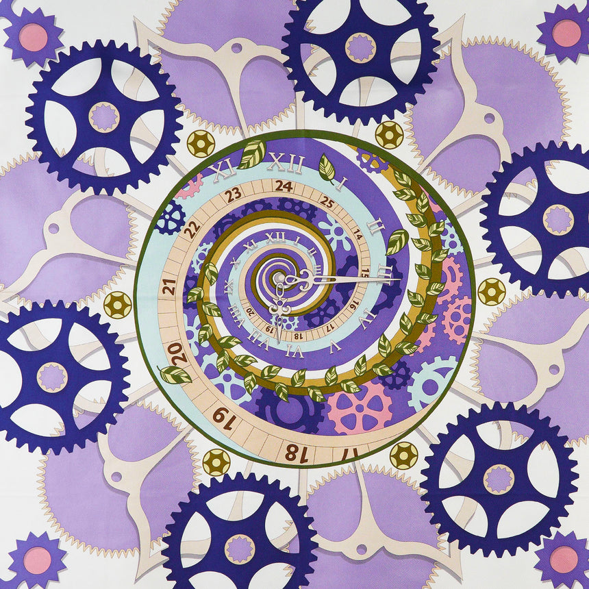 BLUETTE SILK SCARF 90