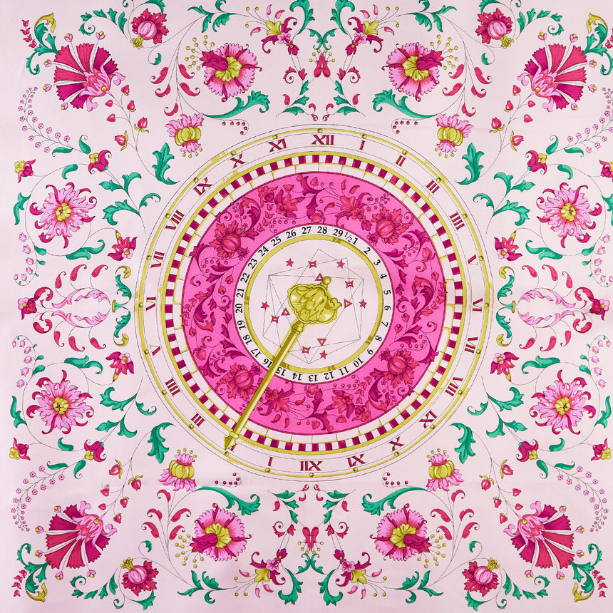 FOULARD IN SETA 90 ROSA