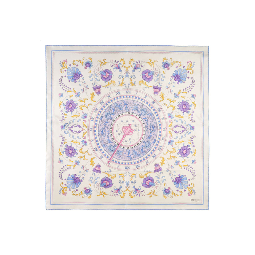 FOULARD IN SETA 90 AZZURRO