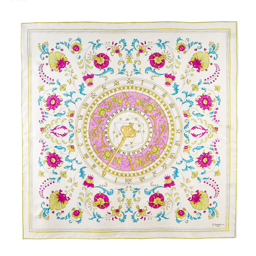 FOULARD IN SETA 90 GIALLO