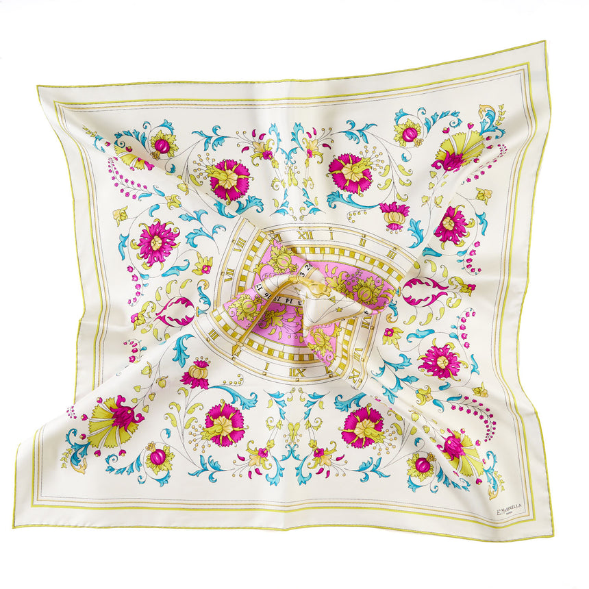 FOULARD IN SETA 90 GIALLO