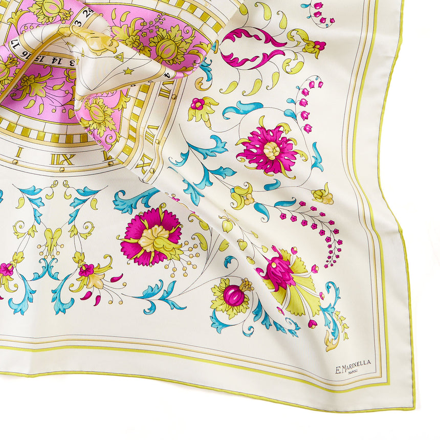 FOULARD IN SETA 90 GIALLO