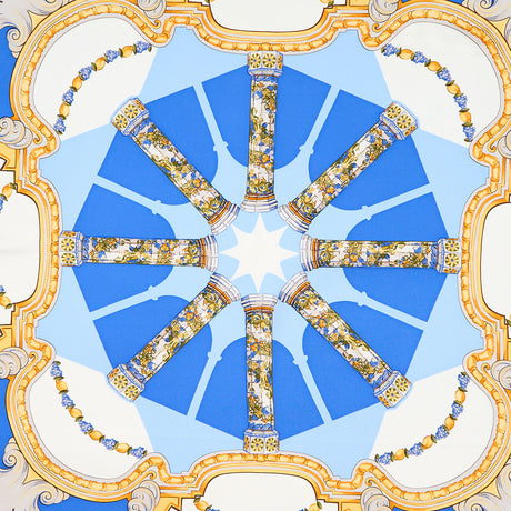 LIGHT BLUE SILK SCARF 90