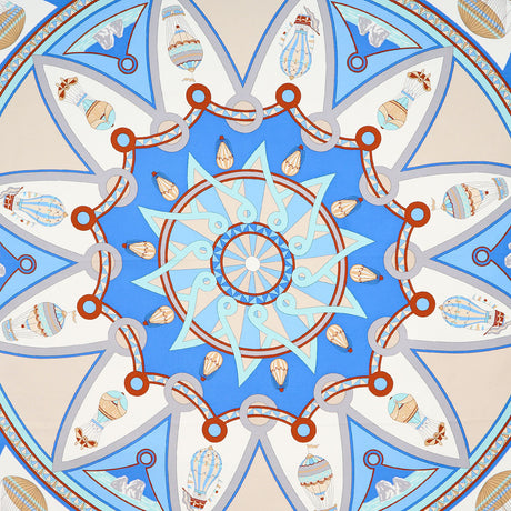 LIGHT BLUE SILK SCARF 90