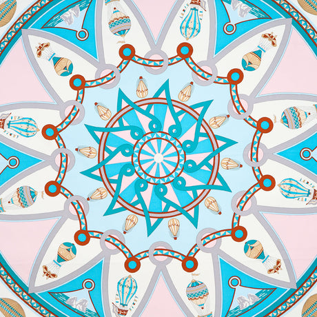 FOULARD IN SETA 90 BLU