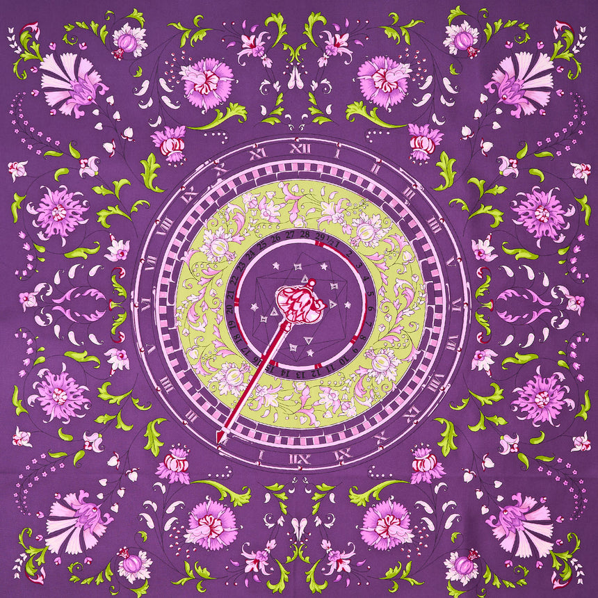 FOULARD IN SETA 90 VIOLA