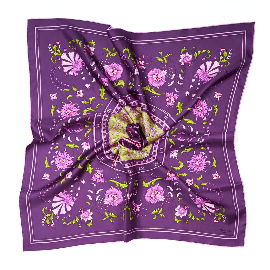 FOULARD IN SETA 90 VIOLA