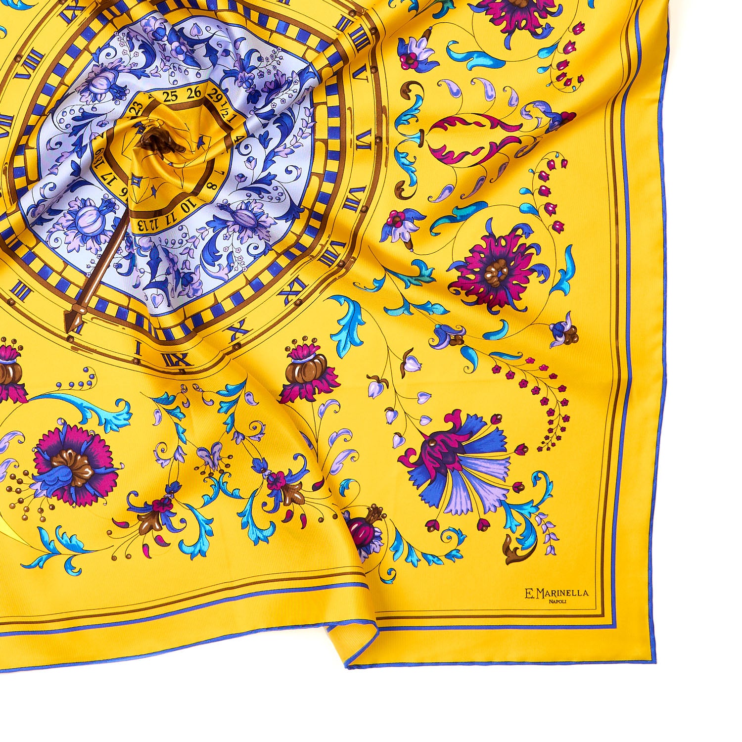 Yellow Silk Scarf 90 - A Summer In Capri – E.Marinella