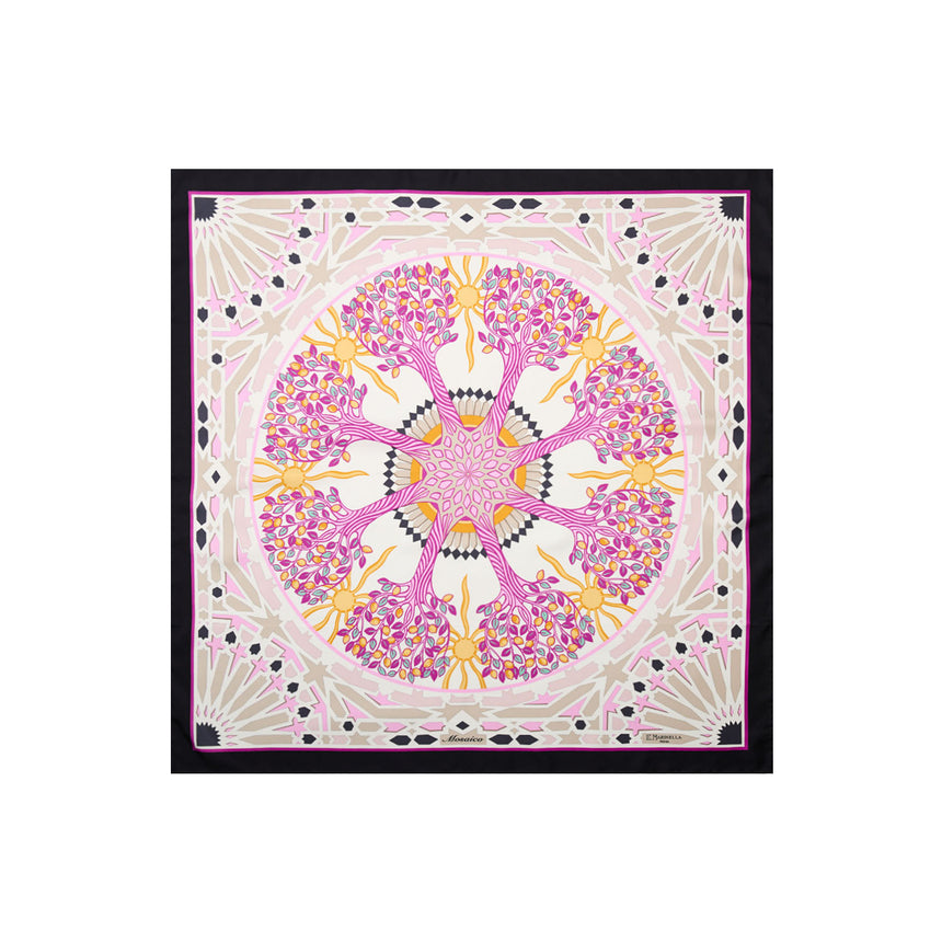 FOULARD IN SETA 90 NERO