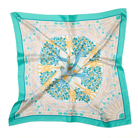 FOULARD IN SETA 90 VERDE