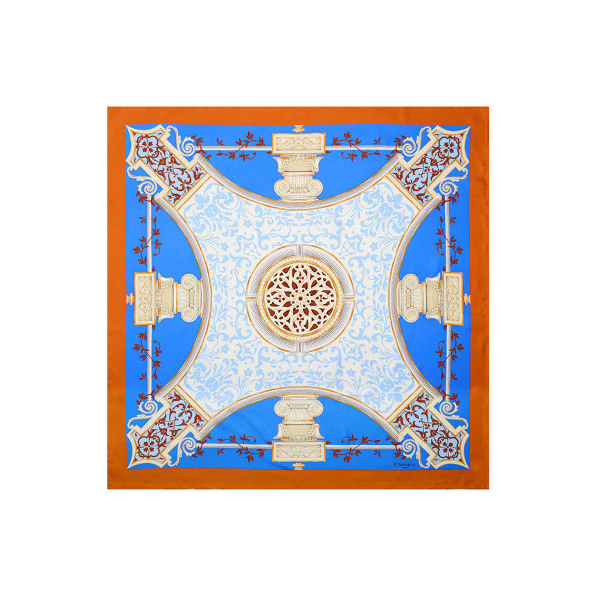 FOULARD IN SETA 90 ARANCIONE