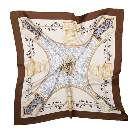 FOULARD IN SETA 90 MARRONE CHIARO
