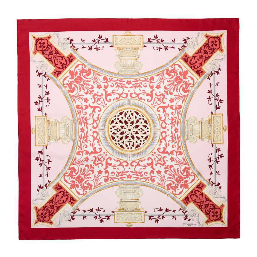 RED SILK SCARF 90