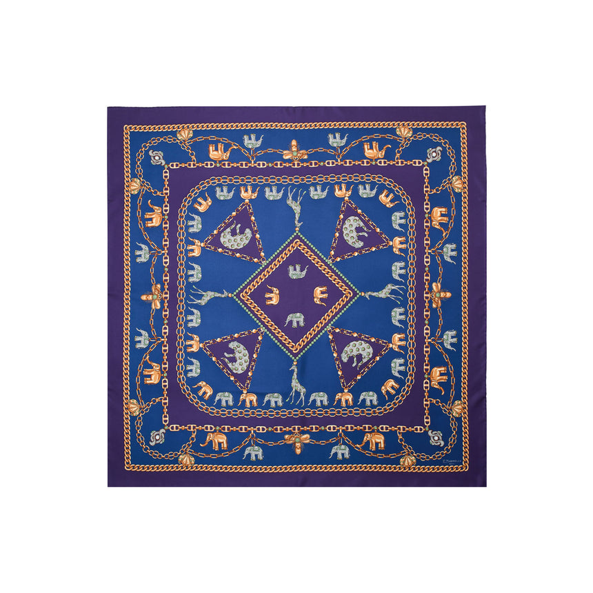 FOULARD IN SETA 90 VIOLA