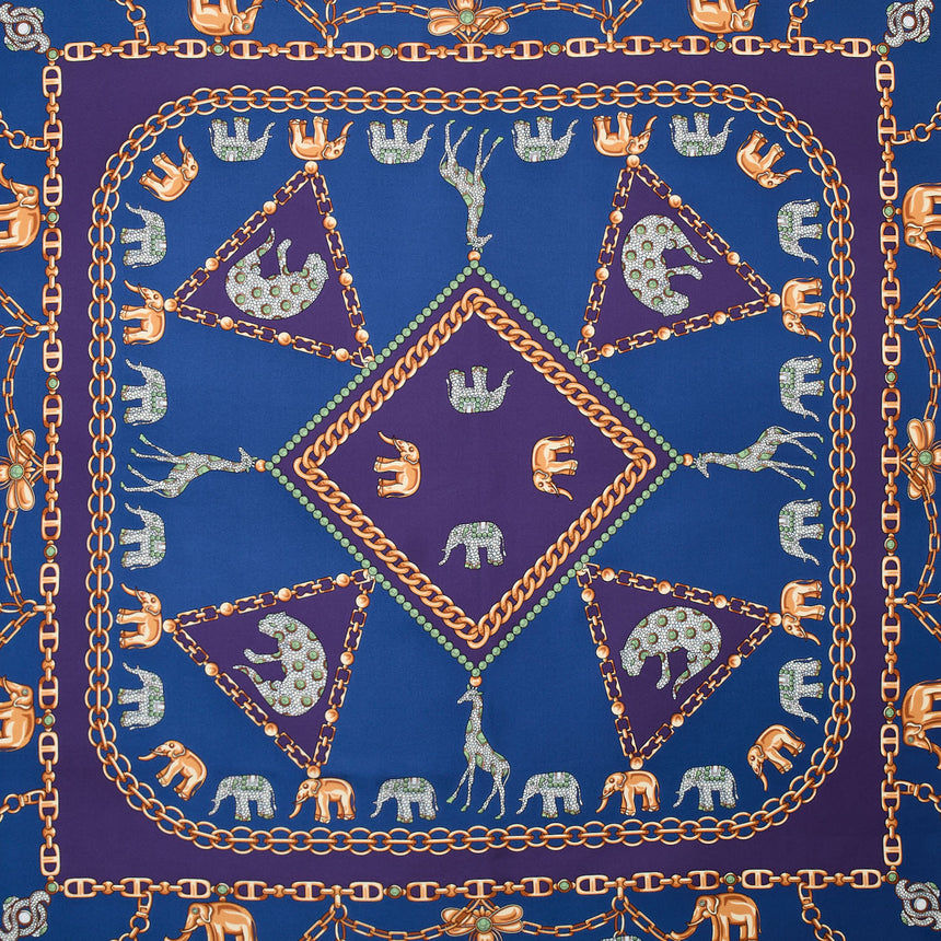 VIOLET SILK SCARF 90