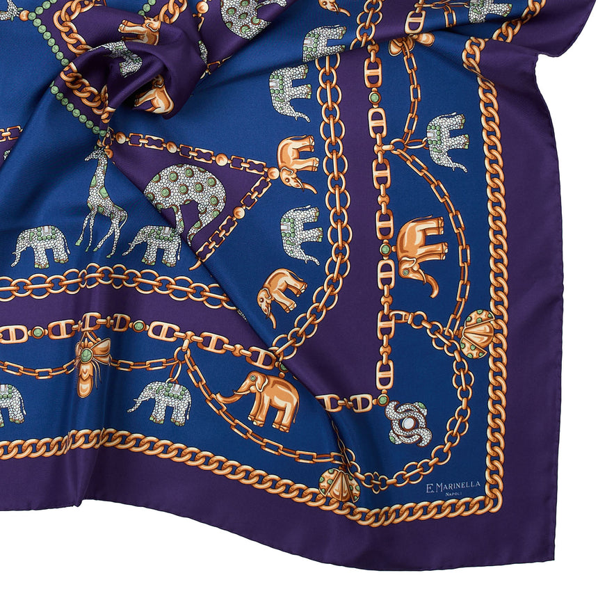 VIOLET SILK SCARF 90