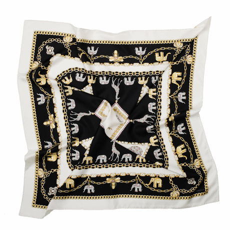 FOULARD IN SETA 90 BIANCO