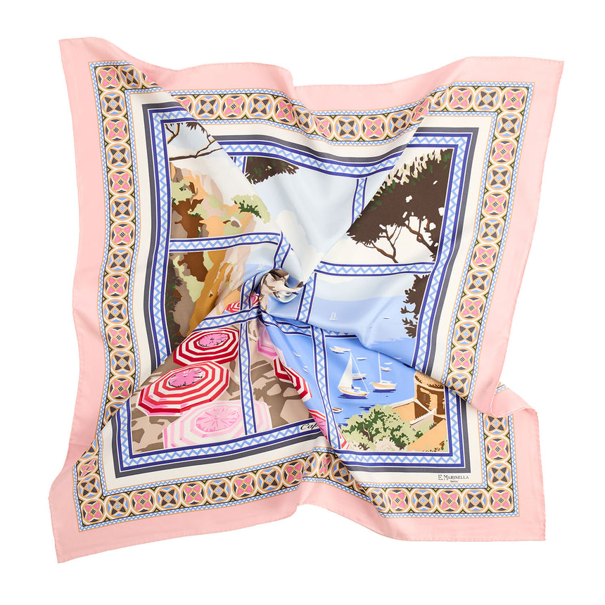 PINK SILK SCARF 90