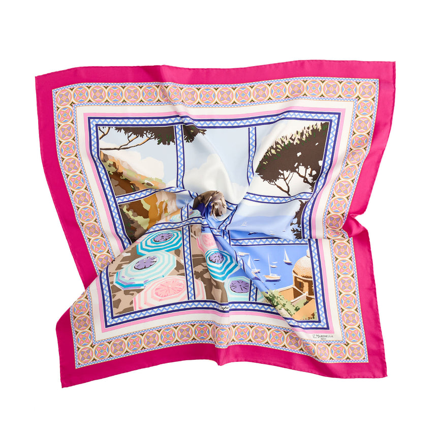 FOULARD IN SETA 90 FUCSIA