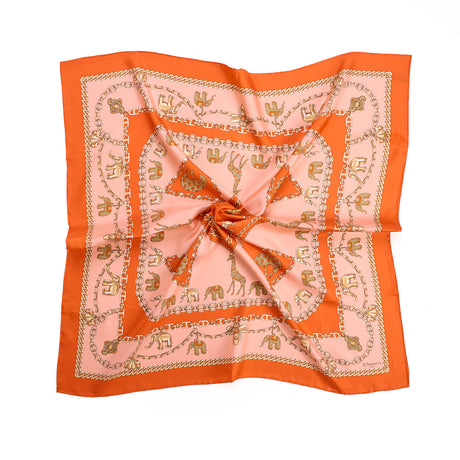 FOULARD IN SETA 90 ARANCIONE