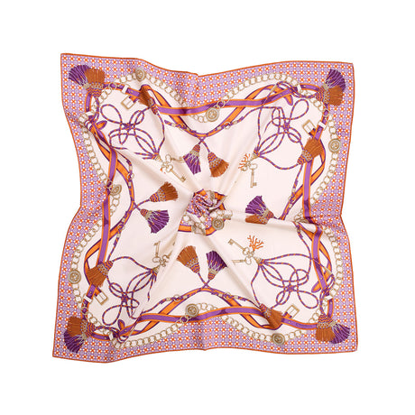 FOULARD IN SETA 90 VIOLA