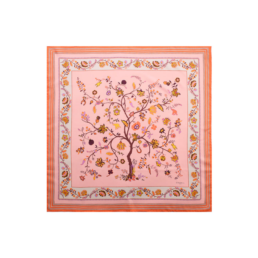 ORANGE SILK SCARF 90