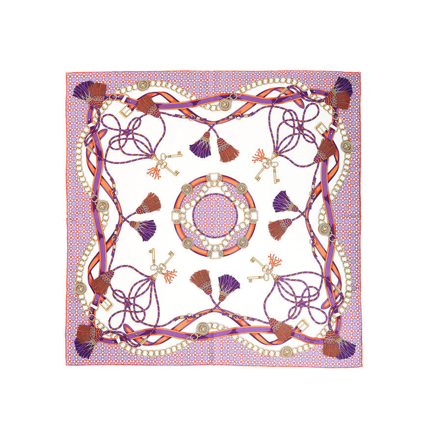 VIOLET SILK SCARF 65