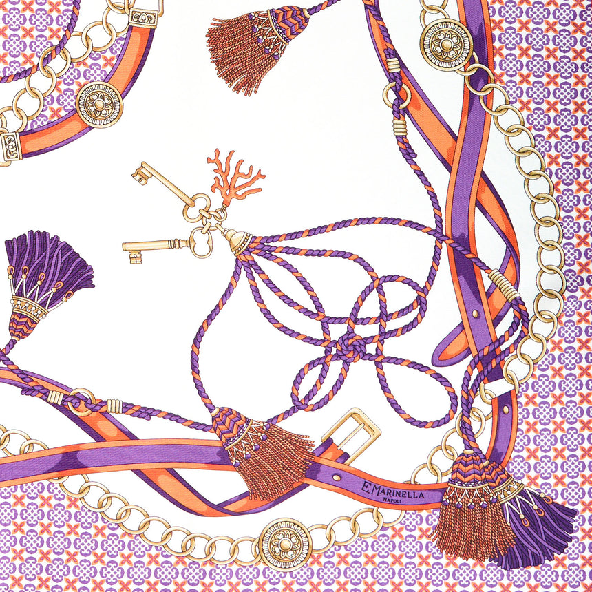 VIOLET SILK SCARF 65