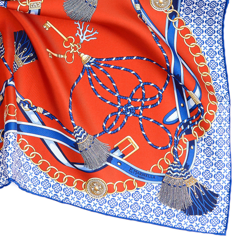 FOULARD IN SETA 65 ROSSO