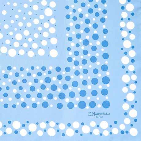 FOULARD IN SETA 65 AZZURRO